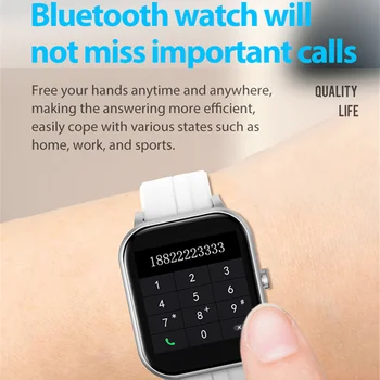 Pilnībā Touch Smart Skatīties Vīrieši Bluetooth Zvanu Mūzikas Vadības Sporta Smartwatch Sievietēm, Sirdsdarbības Ātrums, Asinsspiediens, Fitnesa Tracker Pulksteņi