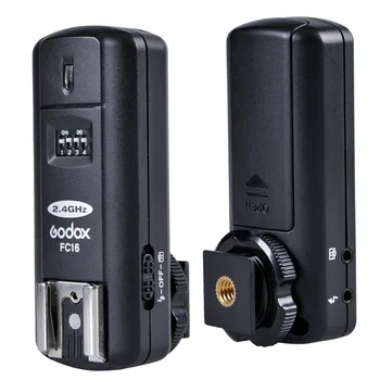 GODOX FC-16 16 Kanālu 2.4 G Bezvadu Studio Zibspuldze, Trigeri 2 Uztvērēju Nikon DSLR / bezmaksas izsekošanas numuru