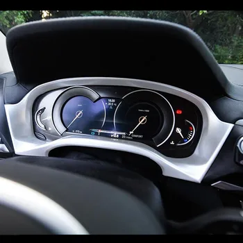 Auto Stils Paneļa ekrāna Rāmja Apdare Vāciņš Melns BMW X3 G01 G08 2018 ABS Auto Interjera Aksesuāri