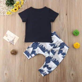 Emmababy Zēns, Drēbes Zīdaiņiem Bērnu Zēniem 2018. Gada Vasaras Ikdienas Topi Dzīvnieku T krekls+ Pleds Bikses Komplekts Bērniem, Apģērbs Apģērbs