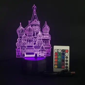 Touch Tālvadības pults 3D Gaismas Bāzes Gaismas Nakts Gaismas Krāsas Gradients Armatūru Nomaiņa Galda Lampa Bāzes zk20