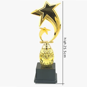 Pasūtījuma Čempions Sport Trophy Kausa Kopija Ar Zelta Pārklājumu Flying Star Balvu Piešķiršanu Bērniem, Sporta Sacensību Uzvarētāju Kuģiem, Suvenīri