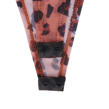 Joskaa leopard taureņu Sietu Iespiesti off-Plecu izlīdzināšanu Piedurknēm bodysuit tērpos, sexy gadījuma clubwear sieviešu divdaļīgs Kostīms