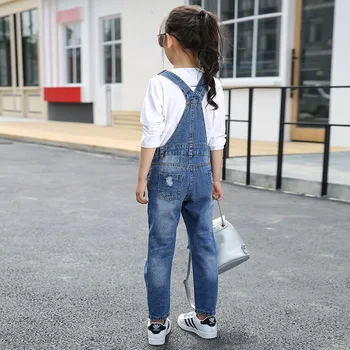 Bērniem Dāvanu , Bērnu džinsi 2019. gada Pavasara meitenes Zeķturi džinsa bikses bērniem, bikses Piemērots: 5 7 8 10 12 14 gadiem