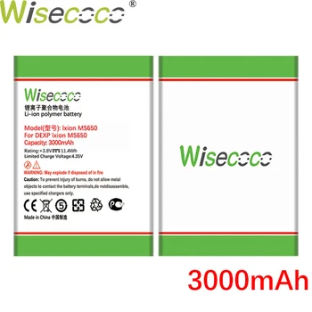 WISECOCO 3000mAh Ixion MS 650 Akumulatoru DEXP Ixion MS650 Tālruni Noliktavā Augstas Kvalitātes +Izsekošanas Numuru