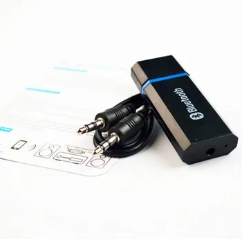 Jauns!!Mini portatīvo bezvadu bluetooth 2.1+EDR, audio uztvērējs, 3,5 mm aux, usb, bluetooth automašīnas brīvroku skaļrunis mp3 5842