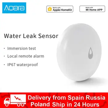 1-4gab Aqara IP67 Ūdenī Sensors Plūdu Ūdens Noplūdes Detektors Mājās Tālvadības Signalizāciju, Drošības Mērcēšanas Sensors Darbu Homekit