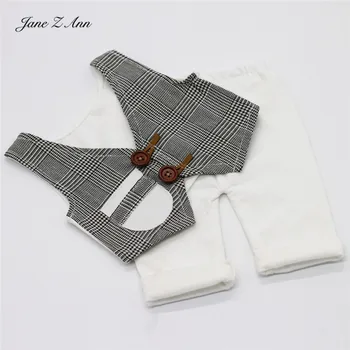 Jane Z Ann Bērnu fotogrāfijas apģērbu Jaundzimušajam, foto aksesuārus, mazais džentlmenis veste + bikses, uzvalks, 3 krāsas