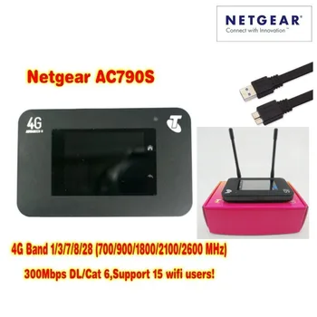 Atslēgt Netgear Aircard 790s (plus antenas 2gab ) 300Mbps 4G Mobilā Hotspot wifi Router (4G Āzijā, Āfrikā,Amerikā,Eiropā)