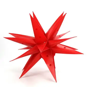Dropshipping！3D Sprādziena Zvaigžņu Gaismu 18-Trīsstūris Salokāms Abažūrs Āra Ūdensizturīgs Joslas Posmā Ziemassvētku Radošā decoracion
