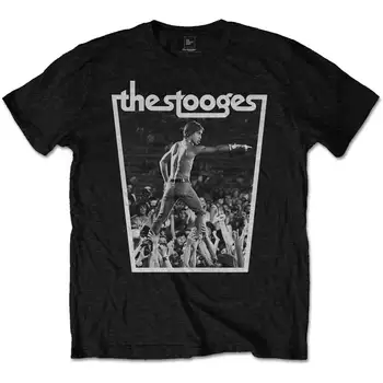 The Stooges Pūļa Sērfot T Krekls Oficiālais Merch Iggy Pop
