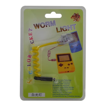 Tārps Gaismas Apgaismojuma LED Lampas GBA/GBC/GBP Konsoles WormLight Elastīga attiecībā uz Gameboy Advance/game boy color (Krāsu)/Gameboy Pocket