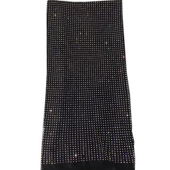 Populārākās Trikotāžas dimanta formas dizains akmeņi Neto mežģīnes auduma,ADF41 Augstas kvalitātes mīksta kāzu kleitu materiāla Mežģīņu Auduma
