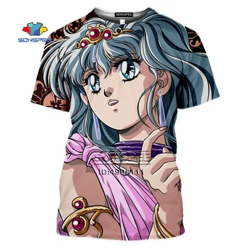 SONSPEE Anime TenKuu Senki Shurato Kawaii Meitene 3D Druka T kreklu apdruka Vīriešu Vasaras Tshirt Gadījuma Lielgabarīta Fitnesa Krekli Top Streetwear
