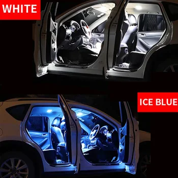 Balta Auto Piederumi, Interjera LED Spuldzes Iepakojuma Komplektu 12pcs 2007. - 2013. gadam Toyota Camry T10 31MM Kartes Dome Bagāžnieka Lampas