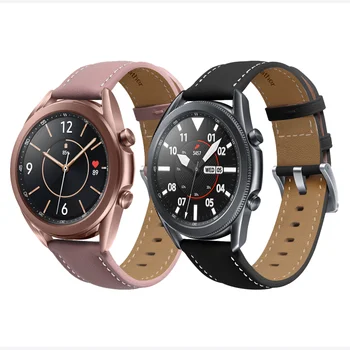 Ādas Samsung watch 3/Active2 Huawei skatīties GT2/Amazfit VTN pītā stieple Samsung watch 3 46mm siksnu nomaiņa