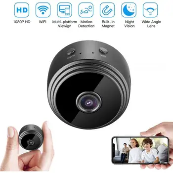1080P Bezvadu WiFi CCTV Iekštelpu Āra HD MINI IP Kameras CAM Home Security DVR Nakts Redzamības Portatīvie Mini Videokameras Fotokameru Pro