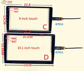 Jaunas black touch screen P/N LXH820-150 Auto GPS touch sensoru, Video Atskaņotājs, Navigācijas LXH820-150