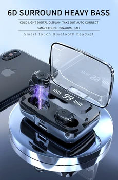 F9 TWS Bezvadu Austiņas Bluetooth 5.0 F9 TWS Bluetooth ūdensizturīgs Earbuds, Brīvroku Austiņas Ar Mikrofonu Uzlādes Gadījumā