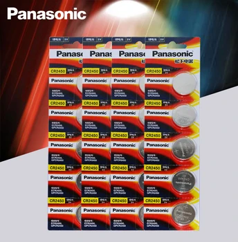 20pcs Oriģinālā Panasonic CR2450 CR 2450 3 V Litija Pogas Šūnu Akumulatoru Monētas Baterijas Pulksteņiem,pulksteņiem,dzirdes aparātiem