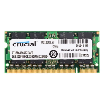Svarīgi Klēpjdatoru Atmiņas DDR2 667MHZ DDR2 1GB 2GB 1.8 V CL5 200pin klēpjdatoru RAM ddr2 2GB=2GAB*1G PC2-5300S