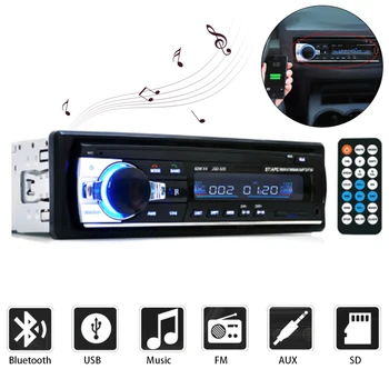 1DIN In-Dash Tālvadības Bluetooth Autoradio Auto Magnetolas JSD-520 Digitālā Audio Mūziku Stereo Auto MP3, Multimedia Player USB SD