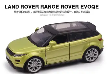 Sakausējuma Auto Modelis, kas SUV 1:35 Land Rover Evoque Lējumiem Rotaļlietas pull atpakaļ Transportlīdzekļu Savākšanas Mazulis Dāvanas Superauto Modelis