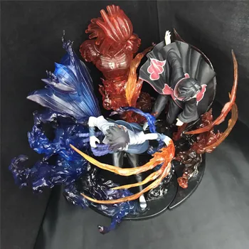 21cm Anime Naruto Shippuden attēls Uchiha Itachi Uchiha Sasuke Susanoo ver. PVC Rīcības Attēls Kolekciju modelis Rotaļlietas