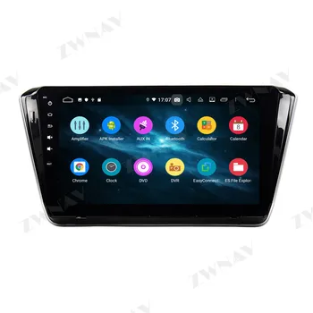 Carplay Android 10 Ekrāna Automašīnu Multimediju DVD Atskaņotāju Skoda Superb-2018 GPS Navigācija, Audio Video Radio Stereo Galvas Vienības