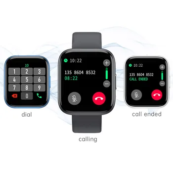 T99S Smart Skatīties Pilnu Touch HD Ekrānu, Bluetooth Zvanu Sirdsdarbības Ātrums, asinsspiediens Monitroing Aproce Par Android, IOS Smartwatch