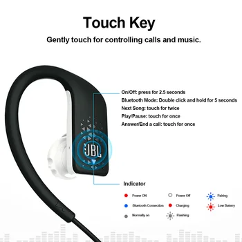 Sākotnējā JBL GRIP 500 Rokās-bezmaksas Bezvadu Austiņas Bluetooth Sporta JBL GRIP500 Austiņas Mūzikas Ūdensizturīgs Earbuds Zvanu ar Mic