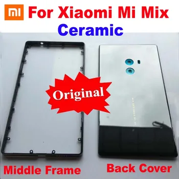 Sākotnējā Jauno Labāko Xiaomi Mi Maisījums / Mi Maisījums Pro Keramikas Priekšējo Bezel Vidū Rāmja Chassic Mājokļu Durvīm Akumulatoru Atpakaļ Vāciņu Aizmugurējo Gadījumā