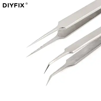 DIYFIX Precizitāti Pincetes Ultra Plānas Anti-static Taisni Padomus, Knaibles Plakanknaibles Lidot Līnijas pirkstu Nospiedumu Tālrunis Rokas Instrumentu Remonts