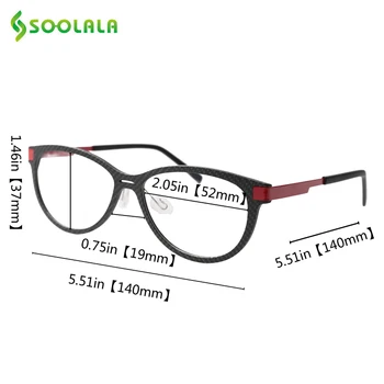 SOOLALA Ultravieglajiem -0.5, lai -8.0 Anti Zilā Tuvredzība Brilles Sievietēm, Vīriešiem Plāksnes Rāmis Dāvanu Gadījumos, Optisko Briļļu Recepšu Brilles