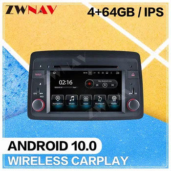 4+64G Android 10.0 Auto multimedia Player, uz Fiat Panda 2004 2005 2006. - 2012. g GPS Navigācija audio radio auto stereo IPS galvas vienības