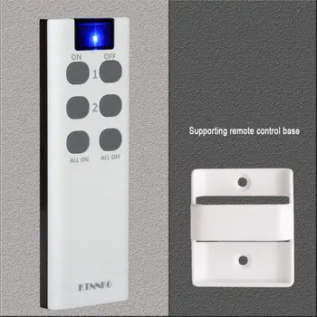 RF433Mhz un Wifi tālvadības pults smart switch, 6-atslēgu raidītāju, Smart Life / Tuya LIETOTNI var izmantot ar Alexa, Google Home