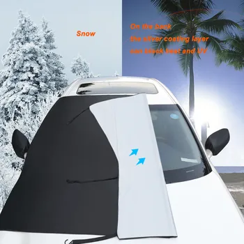 Automašīnas Sniega Ledus Aizsargs Sejsegu Saules Ēnā Fornt Aizmugures Vējstikla Vāciņa Bloku, Vairogi auto stils dropshipping