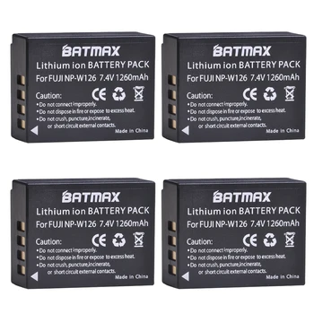 Batmax NP-W126 W126 NPW126 Uzlādējamo Akumulatoru Fujifilm FinePix HS30EXR HS33EXR X-Pro1 X-X E1-E2 X-M1 X-A1 X A2 X-T1 X-T100