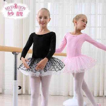 Bērnu Baleta Kleitu Bērnu Deju Apģērbs Bērniem, Baleta Kleitas Meitenēm Vingrošana Dejas Tutu Leotard Meitene Dancewear Bērniem B-4660