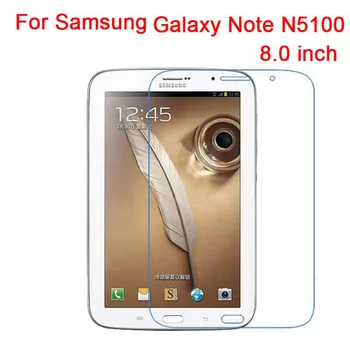 9H Nekustamā Rūdīts Stikls Filmu Samsung Galaxy Note 8.0 GT-N5110 N5100 Ekrāna Aizsargs, ar aizsargplēvi 2.5 D Ultra Plānas Planšetdatoru