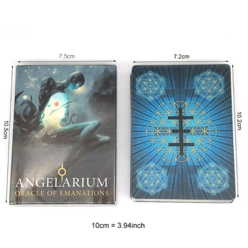 Angelarium Oracle, kas Izplūst No Pilnas angļu 33 Kārtis Klāja Tarot Ģimenes Puses galda Spēle Zīlēšana Kartes, Augstas Kvalitātes un Jaunu