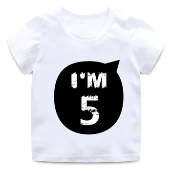 T-krekls Zēniem un Meitenēm 1 2 3 4 5 6 7 8 9 Gadiem Dzimšanas dienu Skaits T Krekls Bērniem Klāt Bērnu T-krekls Gudrs Kostīms Bērniem