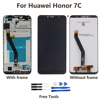 Oriģinālo Displeju Huawei Honor 7C LCD Displejs Digitizer Montāžu, Remontu Daļas Huawei Honor 7C Aum-L41 Touch Screen LCD