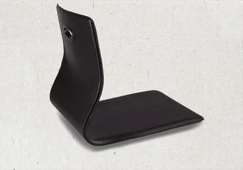 (4gab/lot) Tatami Zaisu Legless Krēsls Mākslīgās Ādas Melnā Krāsā Dzīvojamās Istabas Mēbeles Japāņu Stila Grīdas Sēdvietu Āzijas Krēsls