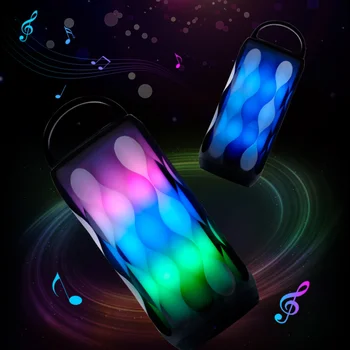 Clorful gaismas Kolonnu Mini Bluetooth Skaļruņi Super Attīstās Bass Traucējumus-Bezmaksas Pie Maksimālā Skaļuma Ļoti Pārnēsājamiem Soundbox