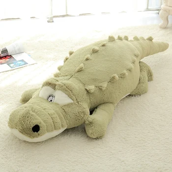 Karstā 140cm Krokodils Atrodas Plīša Spilvenu Plīša Krokodilu Mīkstu Pildījumu Dzīvnieku Rotaļlietas, Multfilmas Plīša Lelles Bērniem Meitene Dāvanu