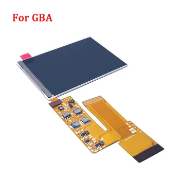 LCD V2 Ekrānu Nomaiņa Komplekti Nintend GBA backlight lcd ekrāna 10 Līmeņiem, Augstu Spilgtumu IPS LCD V2 Ekrāna GBA Konsoles