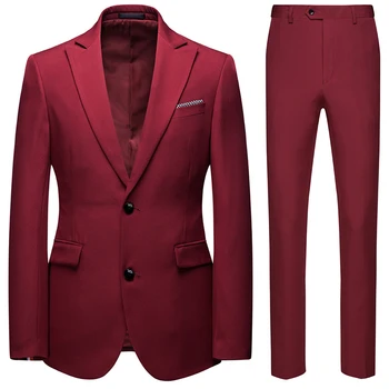 Vīriešu Uzvalks Classic 2 gab. Komplekts Kāzu Kleitas, Līgavainis Uzvalku Slim Fit Biznesa Formālu Uzvalku, Lai Cilvēks kostīmu homme luxe