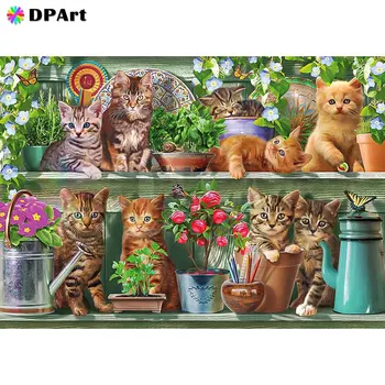 Dimanta Krāsošana 5D Pilnu Kvadrātveida/Apaļā Cat Valsts Dzīvi Dzīvnieki, Rhinestone Daimond Izšuvumi Rhinestone Cross Stitch Dāvanu M011