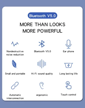 KUMIHO 2 TWS Bezvadu Austiņas Air2 Pārdēvēt Bluetooth 5.0 Austiņas Touch Kontroli, Bluetooth austiņas PK i90000 TWS i90000